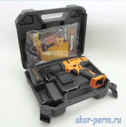 Фото №1 Дрель-шуруповерт ВИХРЬ ДА-14Л-2КА аккумуляторная