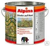 фото Эмаль Alpina DIREKT ROST белая 0,75л