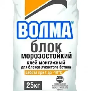 фото Клей для ячеистого бетона "Волма-Блок" 25кг.