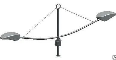 фото Кронштейн серия Ладья, двухрожковый 4.К2-H-1.5-/180-Х