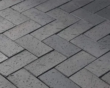 фото Клинкерная брусчатка Lode Tybet серо-синий шероховатая, 200*100*47 мм
