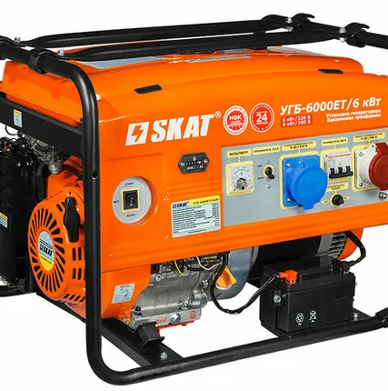Фото №0 Бензиновый генератор Skat УГБ-6000ЕТ
