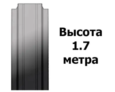 фото Штакетник Оцинкованный (Узкий) 1.70 м.