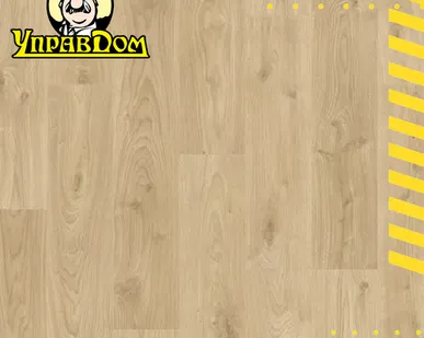 фото Ламинат Quick-Step Quick Step Perspective Hydro (Rus) PER6075 Доска дуба белого светло-бежевая