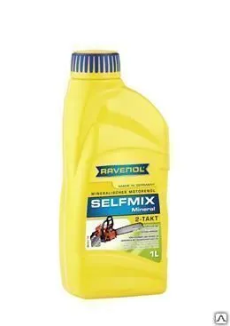 Фото №0 Масло минеральное смешиваемое Ravenol для 2-Такт Selfmix 2T 1л (желтая)