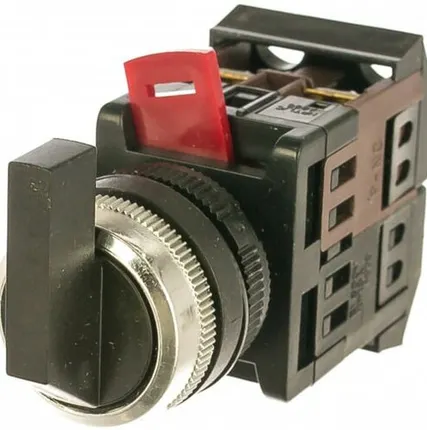 Фото №0 Переключатель на 3 положения, черный I-O-II 1з+1p ALCLR-22 IEK