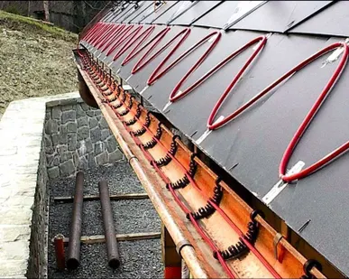 фото Кабель нагревательный для водостоков