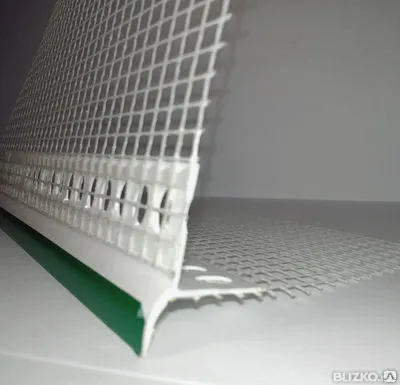 Фото №0 ПРОФИЛЬ ПВХ КАПЕЛЬНИК С АРМИРУЮЩЕЙ СЕТКОЙ