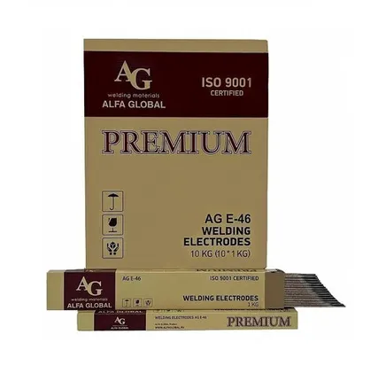 Фото №0 Электроды сварочные AG RREMIUM AG E-46 d 3.2мм 1кг