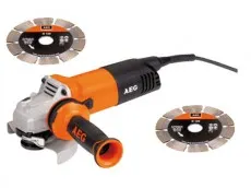 фото Угловая шлифовальная машина AEG WS 9-125D Set