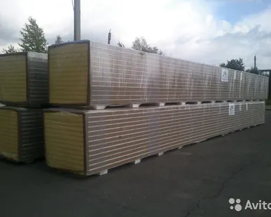 фото Сэндвич-панель PIR 100 мм 3,988 м