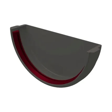 Фото №0 Заглушка желоба Классика120 ПВХ Grand Line графит (RAL 7024)