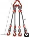 Фото №0 Строп канатный 1СК (паук стальной) ГОСТ 25573-82