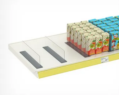 фото Разделитель пластиковый высотой 80 мм на Т-основании DIVT-80-TM, длина 380 мм с магнитным скотчем