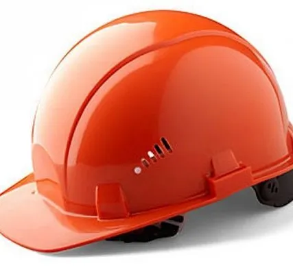 Фото №0 Каска защитная из ударопрочной пластмассы, оранжевая СИБРТЕХ Россия