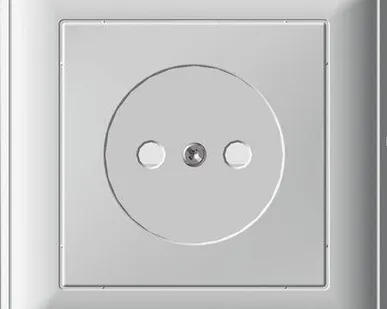 фото Розетка 1-м СП W59 16А IP20 защ. шторки без заземл. бел. SchE RS16-151-18