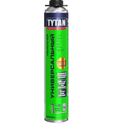 Фото №0 Клей-пена универсальная всесезонная (до -10) GUN Tytan Professional 16333/97804, 750 мл