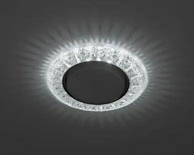 фото Светильник DK LD22 SL/WH декор cо светодиодной подсветкой Gx53 прозр. ЭРА Б0029625