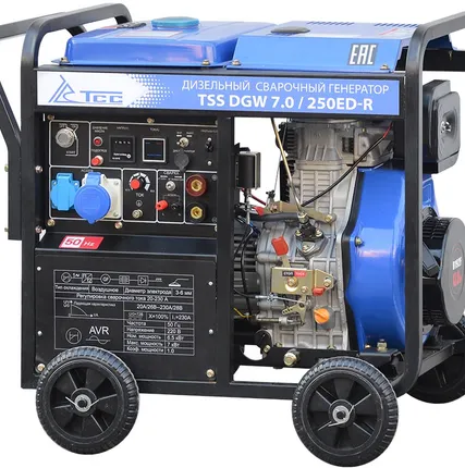 Фото №0 Инверторный дизельный сварочный генератор TSS DGW 7.0/250ED-R