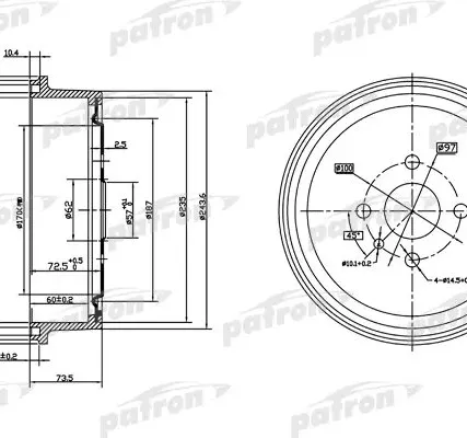 Фото №0 PDR1122 Барабан тормозной