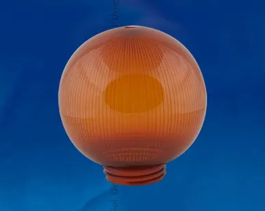 фото Шар UFP-P200A BRONZE Рассеиватель призматический (с насечками) в форме шара для садово-парковых светильников. Диаметр - 200мм. Тип соединения с крепежным элементом - резьбовой. Материал - САН-пластик. Цвет - бронзовый. Упаковка - 4 шт. в групповой ка