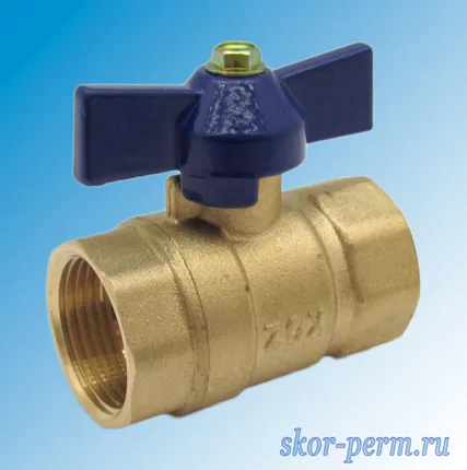 Фото №0 Кран шаровой ZOX 20 Ру30 бабочка г/г