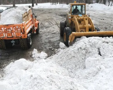 фото Отвал снег