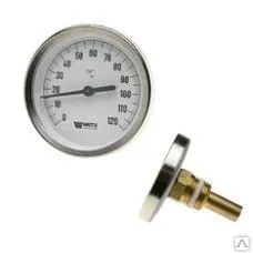 фото Термометр биметал, F+R801 с погр. гильзой 50мм (диаметр 100 мм, t=120 C)