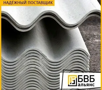 фото Лист хризотилцементный волнистый ГОСТ 30340-2012 8-волновой/цветной