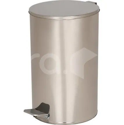 Фото №0 Урна металлическая с педалью и внутренним кольцом для
 пакета, 20л