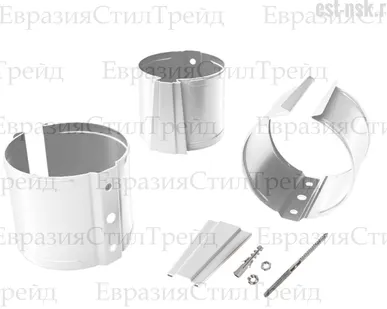 фото Кронштейн трубы на кирпич (90 мм) OSNO | RAL 9003 Сигнальный белый