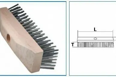 фото Щетки-крацовки, прямая или гофрированная проволока