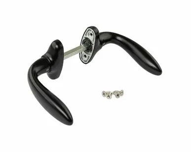 фото Гарнитур нажимной раздельный Stublina, черный RAL9005