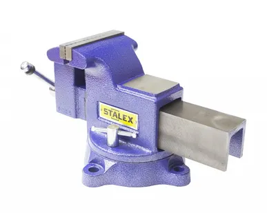 фото Тиски слесарные STALEX "Гризли", 100 х 100 мм., 360°, 9,5 кг.