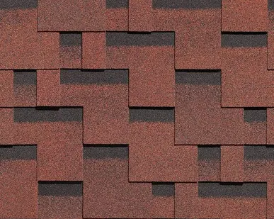 фото Гибкая черепица Docke Standart Тетрис Красный