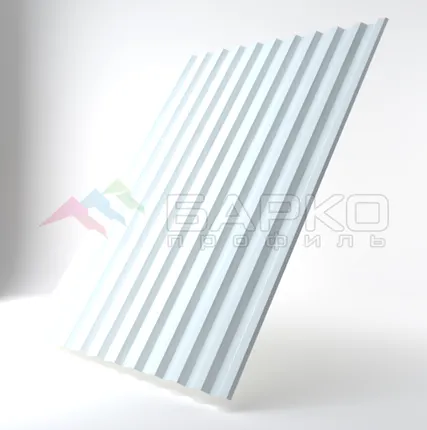 Фото №0 Профлист С-21 - 1050 мм (1000 мм) 00000346/65 RAL 9003 Полиэстер 0.65