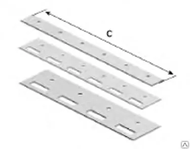 Фото №0 Пластина крепежная 200мм для ПВХ-завесы PLS200