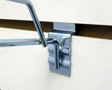 фото Крючок на экономпанель одинарный с ценникодержателем 350мм, d=5мм, цинк