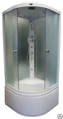 Фото №0 Душевая кабина 900*900*2200 NG-518-01 выс.подд.,мат.стекло,зад.стенки бел.