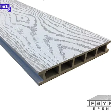 Фото №0 Террасная доска из ДПК Faynag "Albero" цвет: Серебро, 152x24 мм (цена м2)