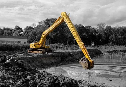 Фото №0 Аренда экскаватора планировщика на базе Komatsu PC300LC