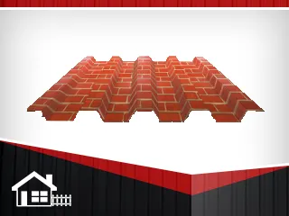 фото Профнастил С-44 RAL Кирпичная кладка