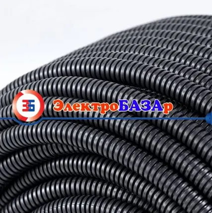 Фото №0 Гофра ПВХ 40 черная ПНД