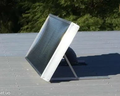 фото Солнечный коллектор воздуха Solar Fox на крышу vsf-4 до 100 м2