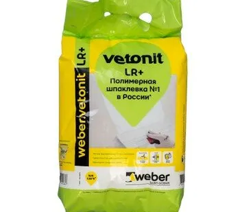 фото Полимерная шпаклевка финиш Ветонит ЛР+ 3КГ фасовка