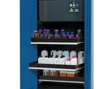 фото Шкаф Systema-Plus CS-30-T для опасных веществ со встроенным сейфом для ЛВЖ