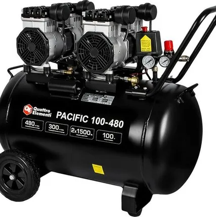 Фото №0 Безмасляный поршневой компрессор QUATTRO ELEMENTI PACIFIC 100-480