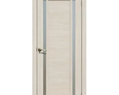 фото Дверь межкомнатная 203 (La Stella) стекло матовое, экошпон, Ясень снежный 2000х800мм