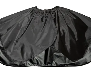 фото Накидка парикмахерская Harizma укороченная 73х64см, черная