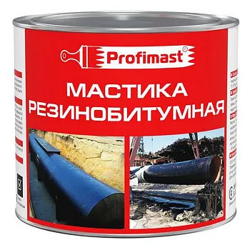 Фото №0 Мастика битумно-резиновая 5 л Profimast, гидроизоляционная